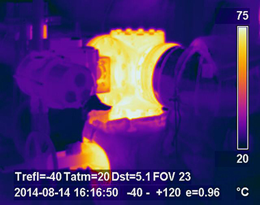 Machinery inspections with Infrared Thermography